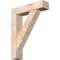 Ekena Millwork Traditional Block Smooth Bracket w/ Offset Brace, Douglas Fir, 7 1/2"W x 32"D x 40"H BKT0806X32X40TRA05SDF - alternate 1